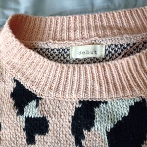 Debut Women's Leopard Print Sweater